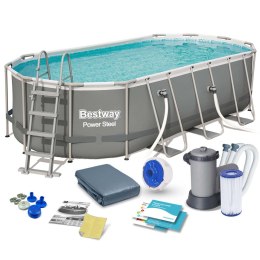 BASEN OGRODOWY STELAŻOWY 549 X 274 X 122 ĆM 12W1 BESTWAY 56710