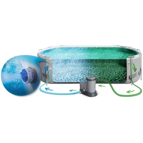 BASEN OGRODOWY STELAŻOWY 549 X 274 X 122 ĆM 12W1 BESTWAY 56710 BASEN OGRODOWY STELAŻOWY 549 X 274 X 122 ĆM 12W1 BESTWAY 56710