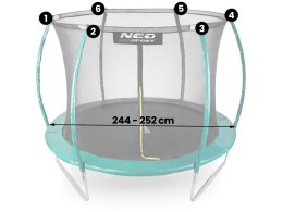 SIATKA WEWNĘ TRZNA DO TRAMPOLIN 252 ĆM 8FT NEO-SPORT