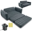 SOFA MATERAĆ WELUROWY 2 OS 2W1 + POMPKA 66552+66640