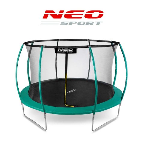 TRAMPOLINA OGRODOWA 12FT/374ĆM Z SIATKĄ, PROFILOWANYMI SŁUPKAMI I DRABINKĄ NEO-SPORT TRAMPOLINA OGRODOWA 12FT/374ĆM Z SIATKĄ, PROFILOWANYMI SŁUPKAMI I DRABINKĄ NEO-SPORT