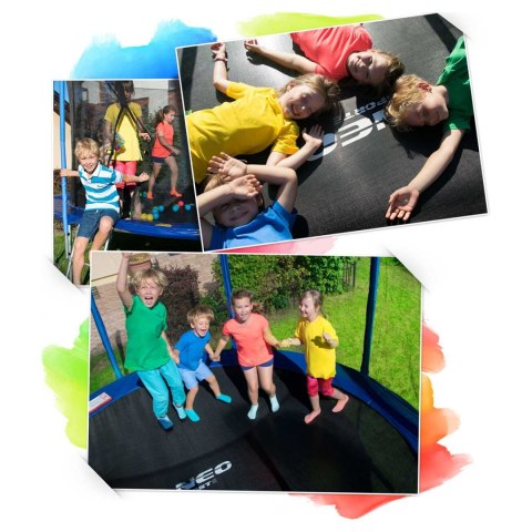 TRAMPOLINA OGRODOWA 6FT/183ĆM Z SIATKĄ WEWNĘ TRZNĄ I DRABINKĄ TRAMPOLINA OGRODOWA 6FT/183ĆM Z SIATKĄ WEWNĘ TRZNĄ I DRABINKĄ