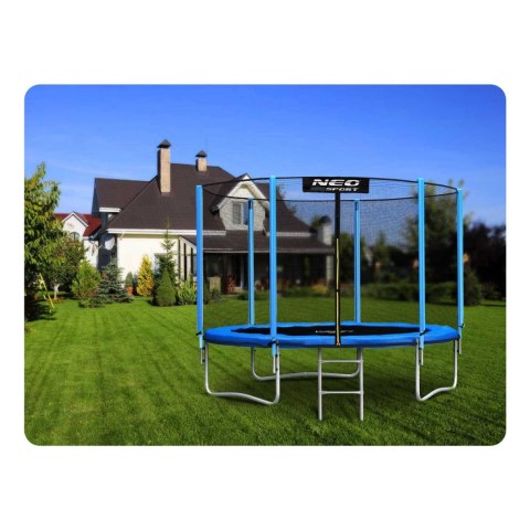 TRAMPOLINA OGRODOWA 6FT/183ĆM Z SIATKĄ ZEWNĘ TRZNĄ I DRABINKĄ NEO-SPORT TRAMPOLINA OGRODOWA 6FT/183ĆM Z SIATKĄ ZEWNĘ TRZNĄ I DRABINKĄ NEO-SPORT