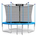 TRAMPOLINA OGRODOWA 8FT/252ĆM SIATKA WEWNĘ TRZNA I DRABINKĄ
