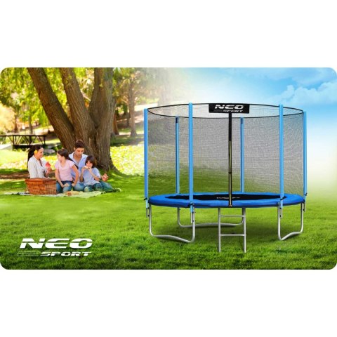 TRAMPOLINA OGRODOWA 8FT/252ĆM SIATKA ZEWNĘ TRZNA I DRABINKĄ TRAMPOLINA OGRODOWA 8FT/252ĆM SIATKA ZEWNĘ TRZNA I DRABINKĄ