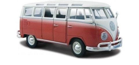 Model metalowy volkswagen samba biało-czerwiny Model metalowy volkswagen samba biało-czerwiny