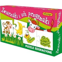 Układanka zwierzaki i przysmaki
