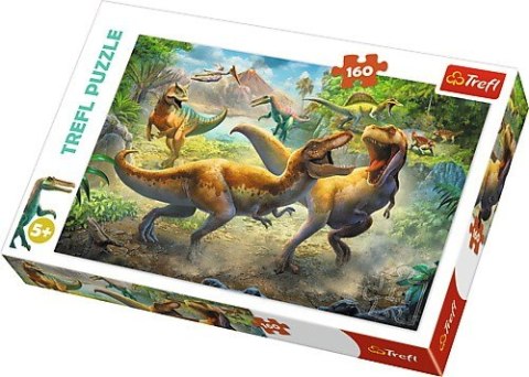 Puzzle 160 elementów walczące tyranozaury Puzzle 160 elementów walczące tyranozaury
