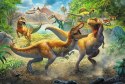Puzzle 160 elementów walczące tyranozaury