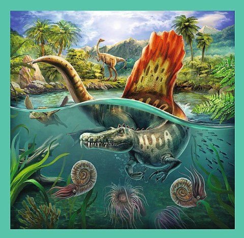 Puzzle 3w1 - niezwykły świat dinozaurów Puzzle 3w1 - niezwykły świat dinozaurów
