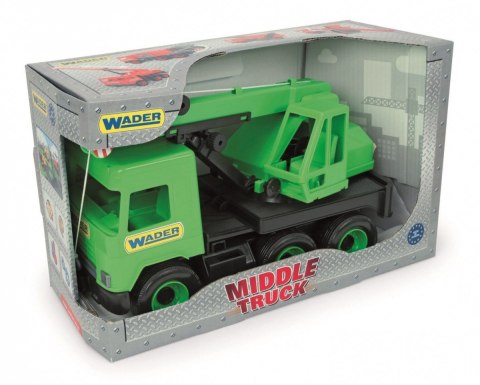 Dźwig zielony 38 cm middle truck w kartonie Dźwig zielony 38 cm middle truck w kartonie