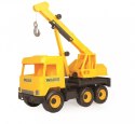 Dźwig żółty 38 cm middle truck w kartonie