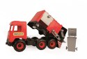 Śmieciarka czerwona middle truck w kartonie