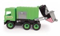 Śmieciarka zielona middle truck w kartonie