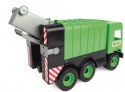 Śmieciarka zielona middle truck w kartonie
