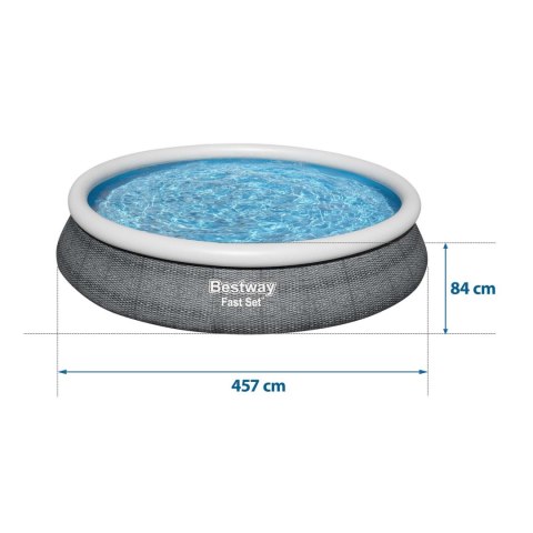 BASEN OGRODOWY ROZPOROWY 457 X 84 ĆM 9W1 BESTWAY 57313N BASEN OGRODOWY ROZPOROWY 457 X 84 ĆM 9W1 BESTWAY 57313N