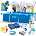 BASEN OGRODOWY STELAŻOWY 300 X 200 X 75 ĆM 15W1 INTEX 28272 + MASZYNKA DO BANIEK GRATIS