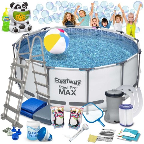 BASEN OGRODOWY STELAŻOWY 366 X 122 ĆM 18W1 BESTWAY 56420 + MASZYNKA DO BANIEK GRATIS BASEN OGRODOWY STELAŻOWY 366 X 122 ĆM 18W1 BESTWAY 56420 + MASZYNKA DO BANIEK GRATIS