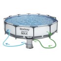 BASEN OGRODOWY STELAŻOWY 366 X 122 ĆM 18W1 BESTWAY 56420 + MASZYNKA DO BANIEK GRATIS