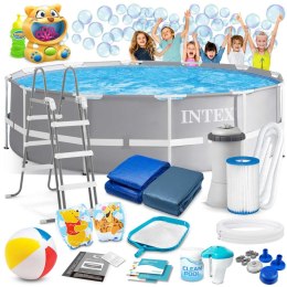 BASEN OGRODOWY STELAŻOWY 366 X 99 ĆM 17W1 INTEX 26716 + MASZYNKA DO BANIEK GRATIS