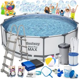 BASEN OGRODOWY STELAŻOWY 457 X 122 ĆM 18W1 BESTWAY 56438 + MASZYNA DO BANIEK GRATIS