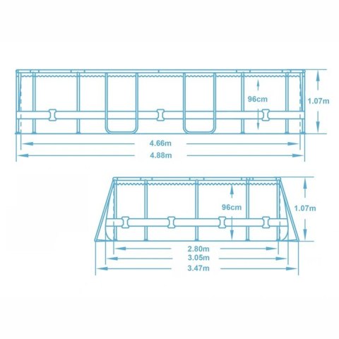 BASEN OGRODOWY STELAŻOWY 488 X 305 X 107 ĆM 18W1 BESTWAY 56448 + MASZYNKA DO BANIEK GRATIS BASEN OGRODOWY STELAŻOWY 488 X 305 X 107 ĆM 18W1 BESTWAY 56448 + MASZYNKA DO BANIEK GRATIS