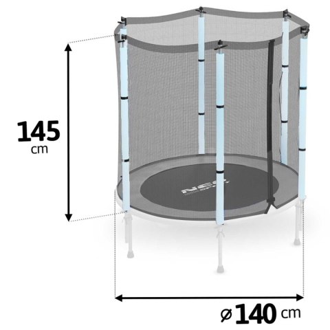 SIATKA ZEWNETRZNA DO TRAMPOLINY 140ĆM 4,5FT NEO-SPORT SIATKA ZEWNETRZNA DO TRAMPOLINY 140ĆM 4,5FT NEO-SPORT