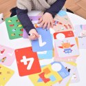 Zestaw edukacyjny poznaję cyfry zabawy edukacyjne z pisakiem zmazywakiem