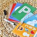 Zestaw edukacyjny poznaję litery zabawy edukacyjne z pisakiem zmazywakiem