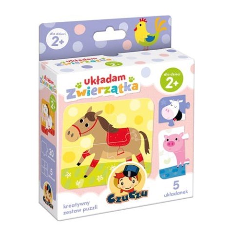 Układanka ukladam zwierzątka 2+ Układanka ukladam zwierzątka 2+