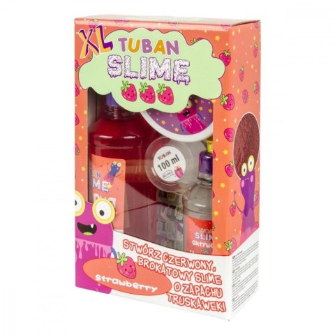 Masa plastyczna zestaw super slime - truskawka xl Masa plastyczna zestaw super slime - truskawka xl