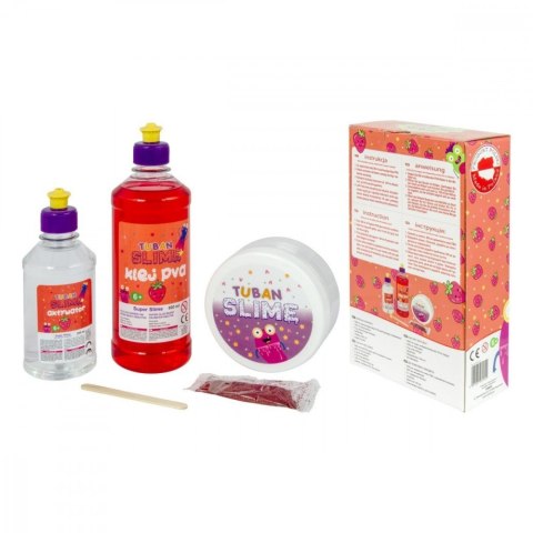 Masa plastyczna zestaw super slime - truskawka xl Masa plastyczna zestaw super slime - truskawka xl