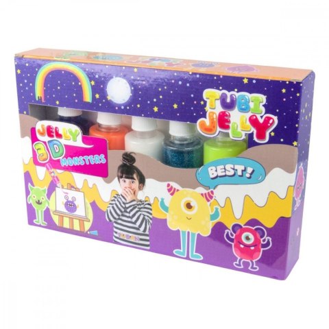 Zestaw tubi jelly 6 kolorów - potworki Zestaw tubi jelly 6 kolorów - potworki