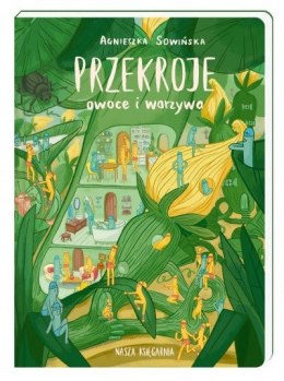 Książeczka przekroje owoce i warzywa