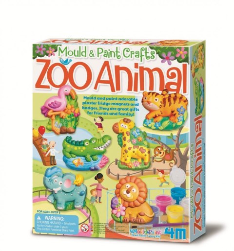 Zestaw kreatywny odlewy gipsowe - zoo Zestaw kreatywny odlewy gipsowe - zoo
