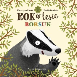 Książeczka rok w lesie. borsuk