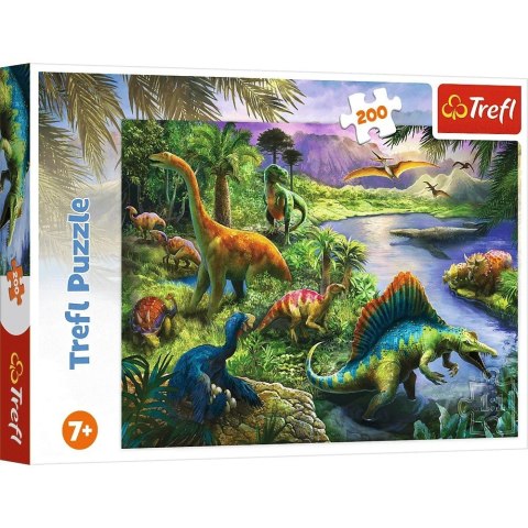 Puzzle 200 elementów drapieżne dinozaury Puzzle 200 elementów drapieżne dinozaury