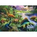 Puzzle 200 elementów drapieżne dinozaury