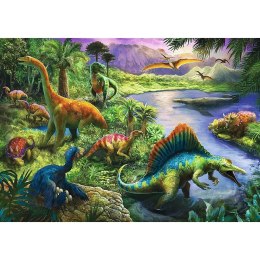Puzzle 200 elementów drapieżne dinozaury