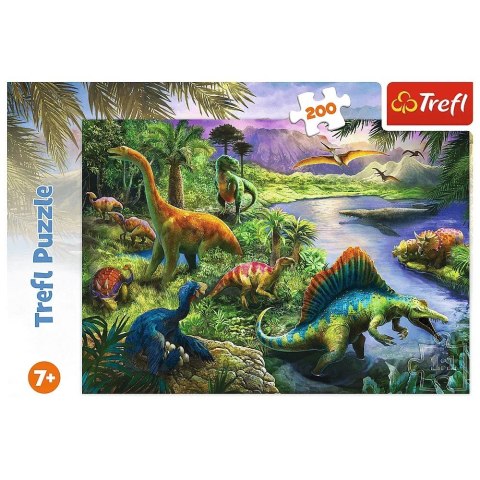 Puzzle 200 elementów drapieżne dinozaury Puzzle 200 elementów drapieżne dinozaury