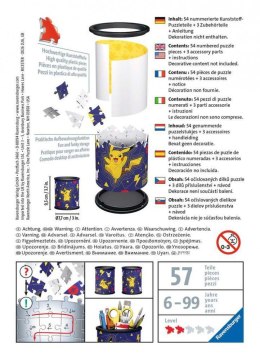 Puzzle 57 elementów 3d przybornik pikachu