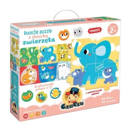 Układanka duuuże puzzle z dziurką - zwierzęta