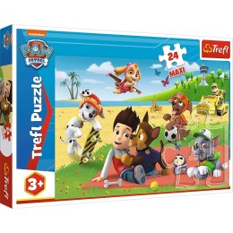 Puzzle 24 elementy maxi zabawa na kocu psi patrol