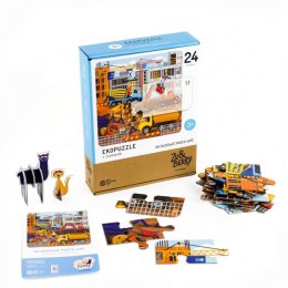 Puzzle 24 elementy na budowie praca wre