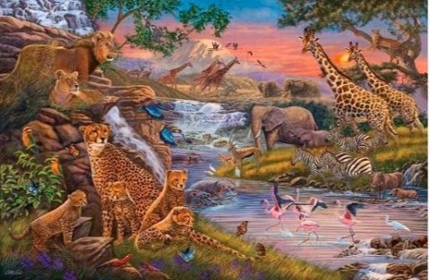 Puzzle 3000 elementów królestwo zwierząt Puzzle 3000 elementów królestwo zwierząt
