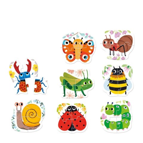 Puzzle robaczki czworaczki Puzzle robaczki czworaczki