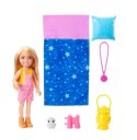Zestaw barbie kemping chelsea lalka + śpiwór