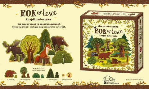 Gra rok w lesie. znajdź zwierzaka Gra rok w lesie. znajdź zwierzaka