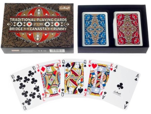Karty traditional playing cards 2x55 listków Karty traditional playing cards 2x55 listków
