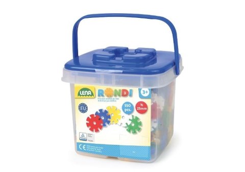 Klocki rondi w wiaderku 550 elementów Klocki rondi w wiaderku 550 elementów